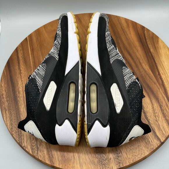 Nike Air Max 90 Ultra 2.0 Flyknit Shoes Mens Size 11 Oreo Black White Running - Picture 6 of 8